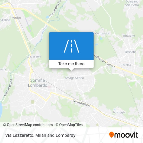 Via Lazzaretto map