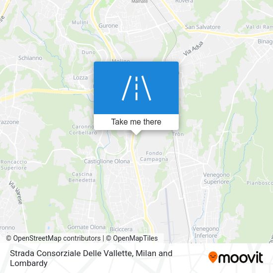 Strada Consorziale Delle Vallette map