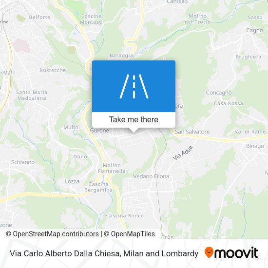 Via Carlo Alberto Dalla Chiesa map