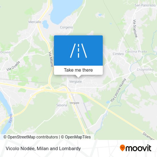 Vicolo Nodée map