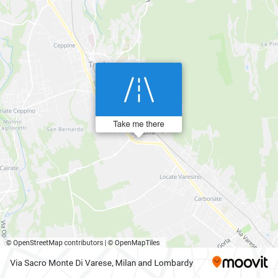 Via Sacro Monte Di Varese map