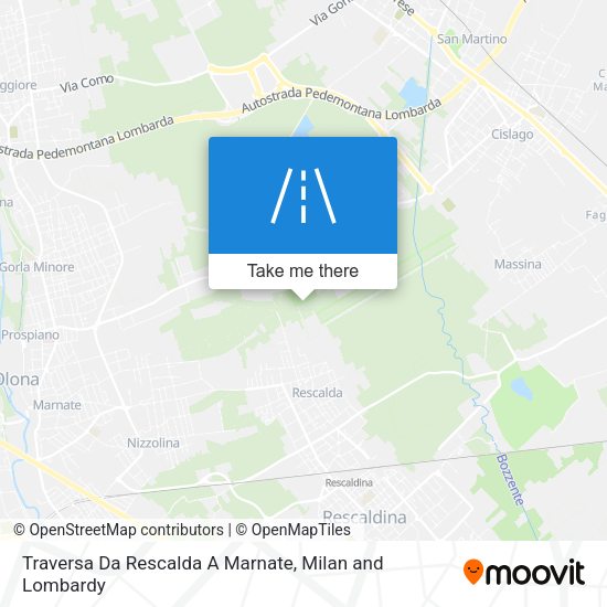 Traversa Da Rescalda A Marnate map
