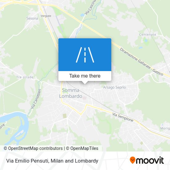 Via Emilio Pensuti map