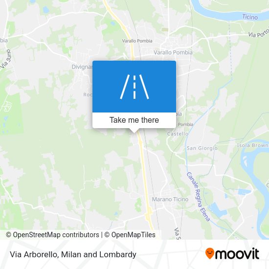 Via Arborello map