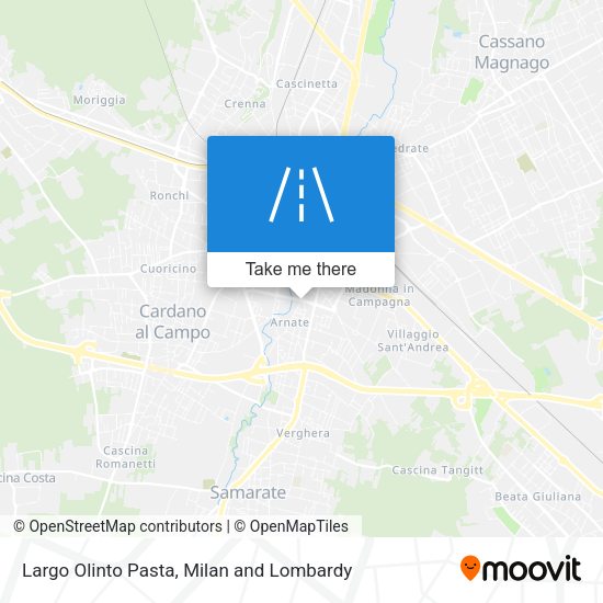 Largo Olinto Pasta map