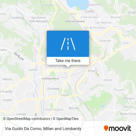 Via Guido Da Como map