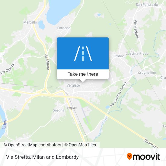 Via Stretta map
