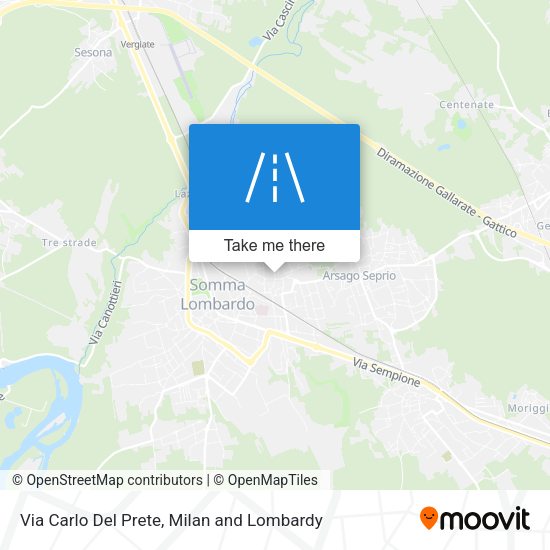 Via Carlo Del Prete map
