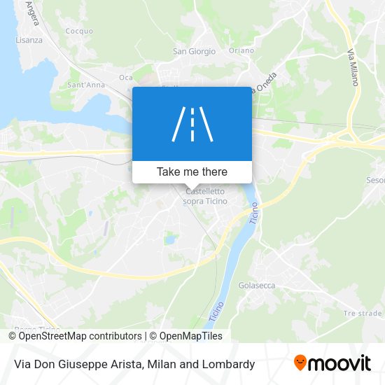 Via Don Giuseppe Arista map