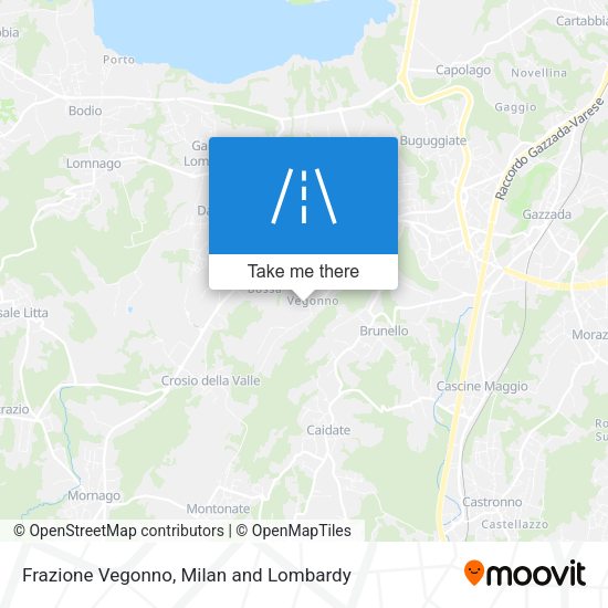 Frazione Vegonno map