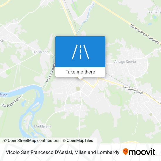 Vicolo San Francesco D'Assisi map