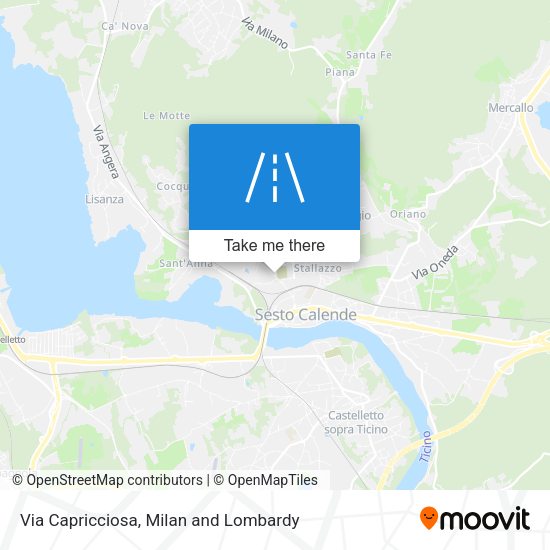 Via Capricciosa map
