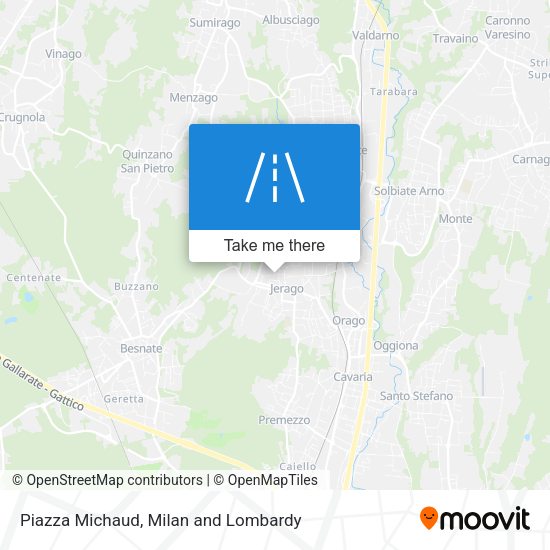 Piazza Michaud map