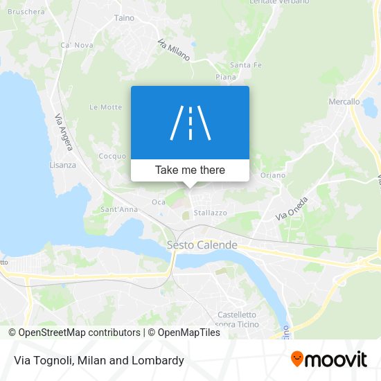 Via Tognoli map
