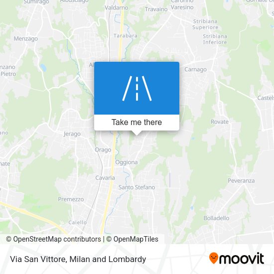 Via San Vittore map