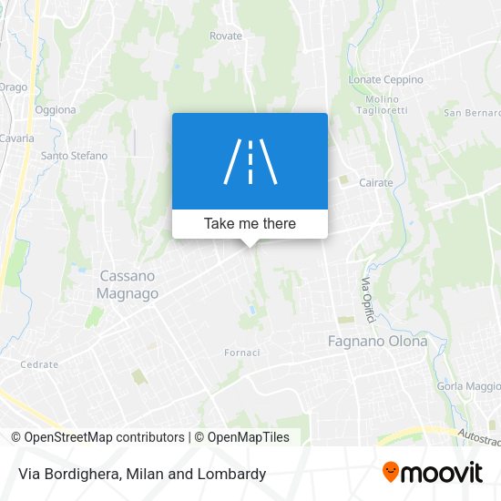 Via Bordighera map