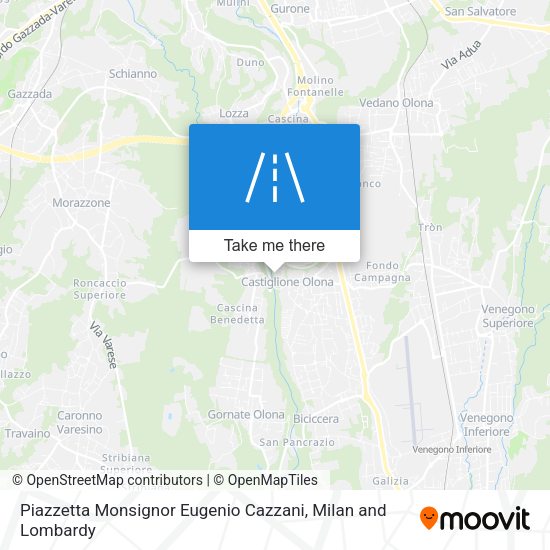 Piazzetta Monsignor Eugenio Cazzani map