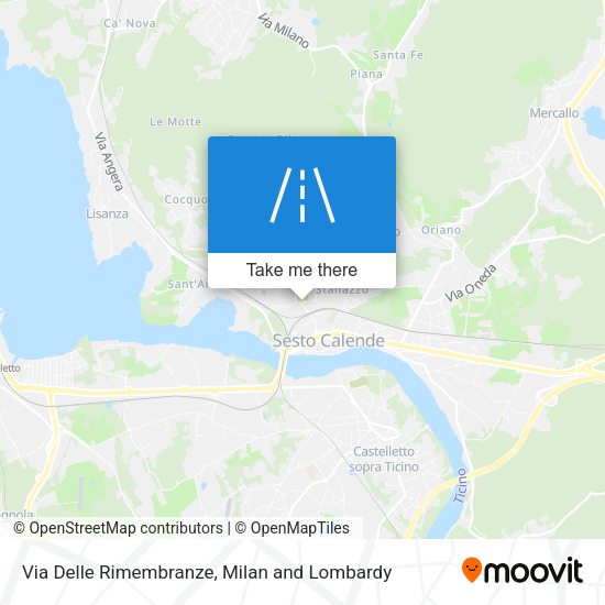 Via Delle Rimembranze map