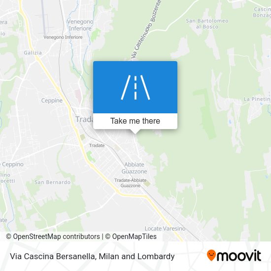 Via Cascina Bersanella map