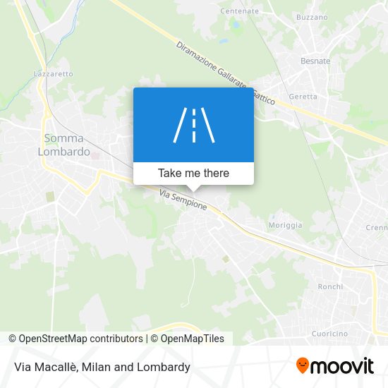 Via Macallè map