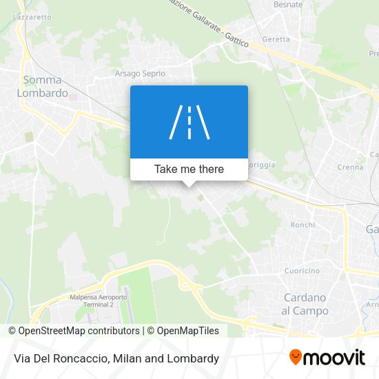 Via Del Roncaccio map