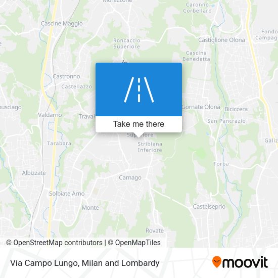 Via Campo Lungo map