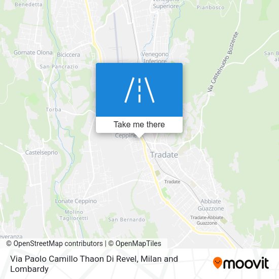 Via Paolo Camillo Thaon Di Revel map