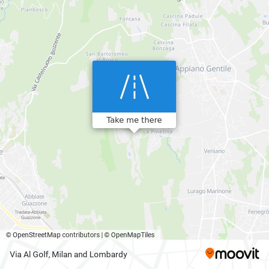 Via Al Golf map