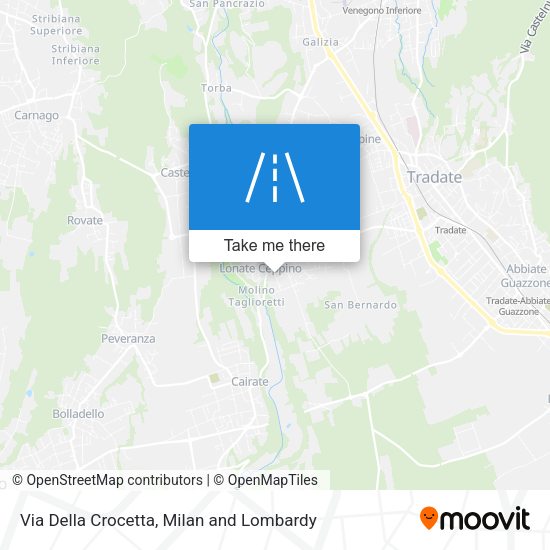Via Della Crocetta map