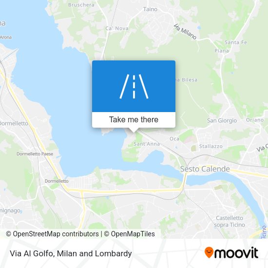 Via Al Golfo map
