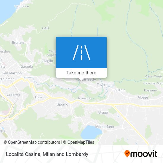 Località Casina map