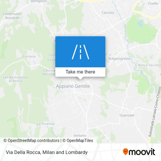 Via Della Rocca map