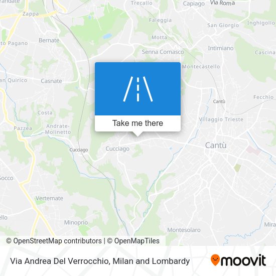 Via Andrea Del Verrocchio map