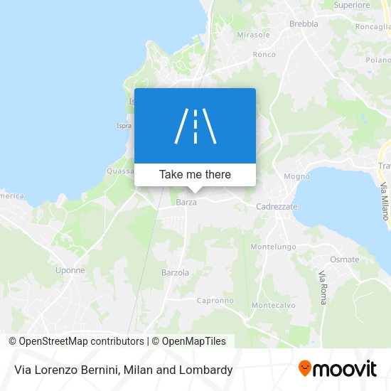 Via Lorenzo Bernini map