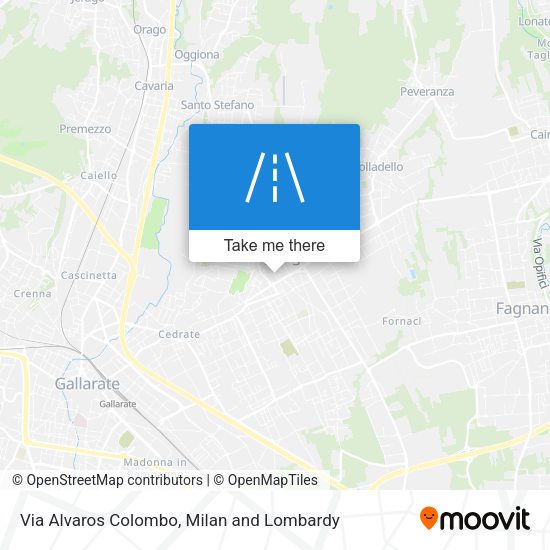 Via Alvaros Colombo map