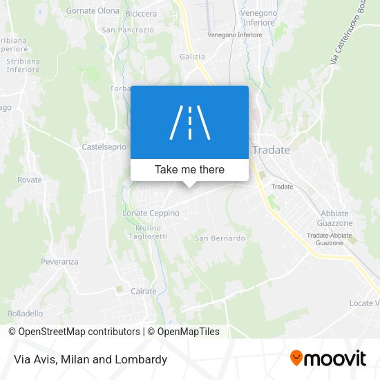 Via Avis map