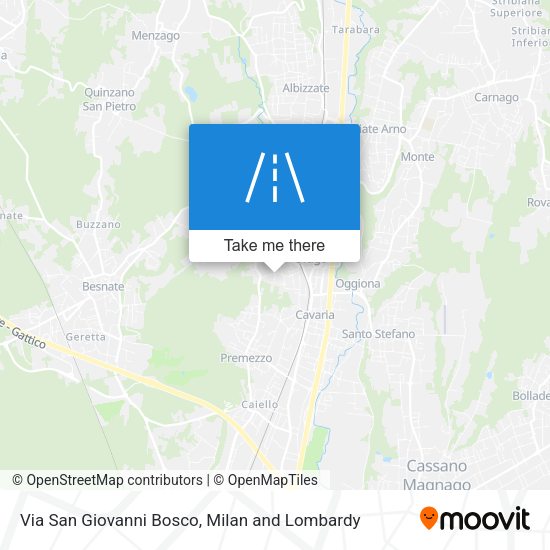 Via San Giovanni Bosco map