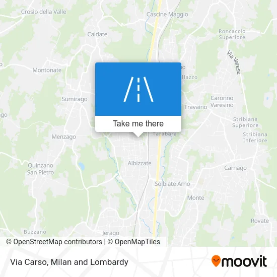 Via Carso map