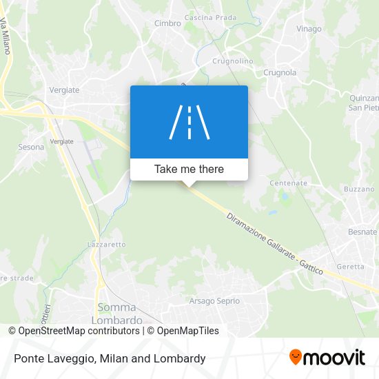 Ponte Laveggio map