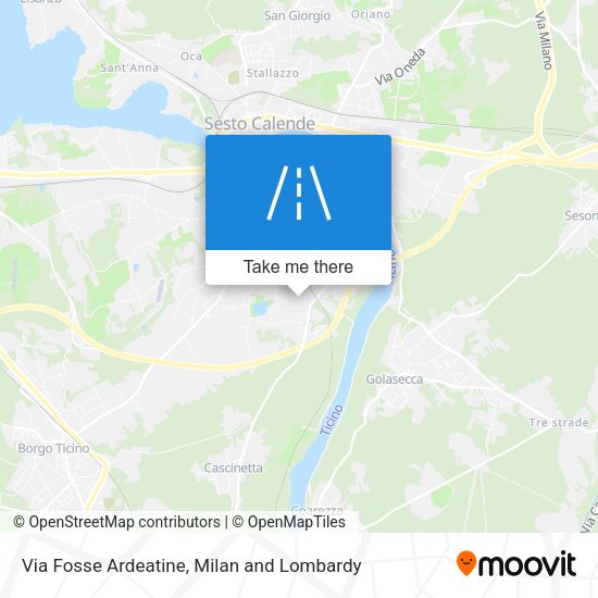 Via Fosse Ardeatine map