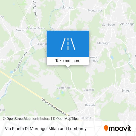 Via Pineta Di Mornago map