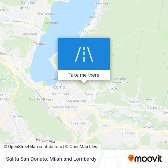 Salita San Donato map