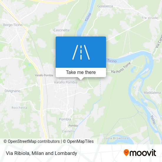 Via Ribiola map