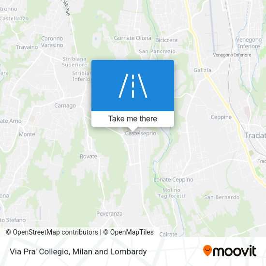 Via Pra' Collegio map