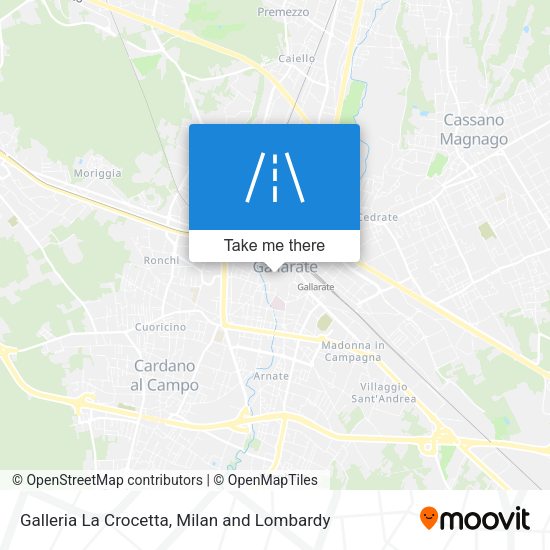 Galleria La Crocetta map