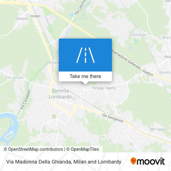 Via Madonna Della Ghianda map