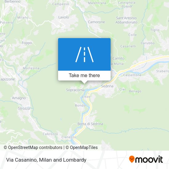 Via Casanino map