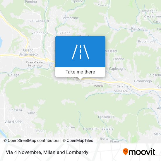 Via 4 Novembre map