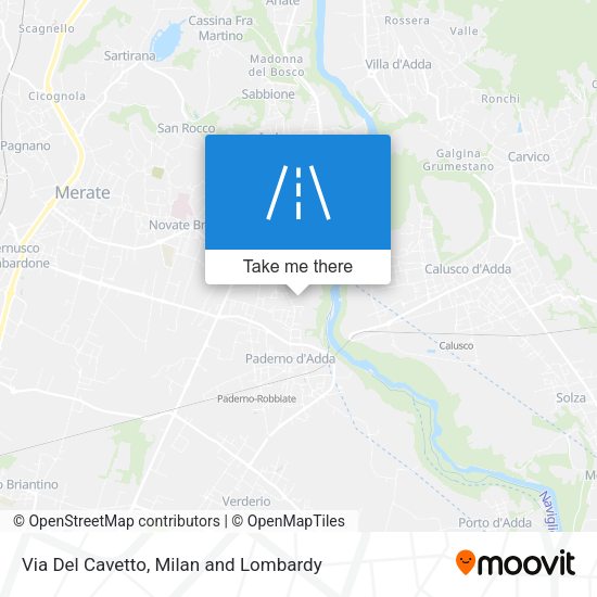 Via Del Cavetto map