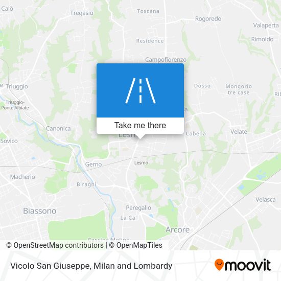 Vicolo San Giuseppe map